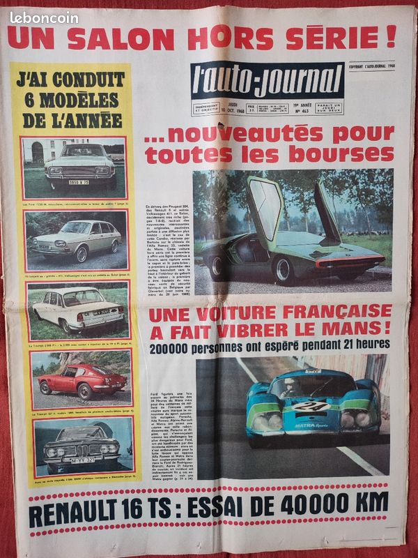 Auto journal, année 1968 (image 6)