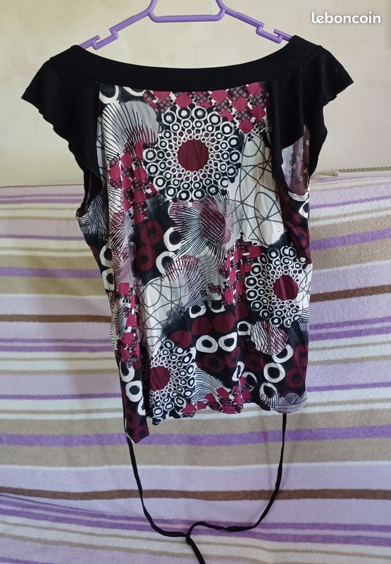 Tee-shirt, Haut FEMME " Patrice BREAL " - T. L - Neuf (image 5)