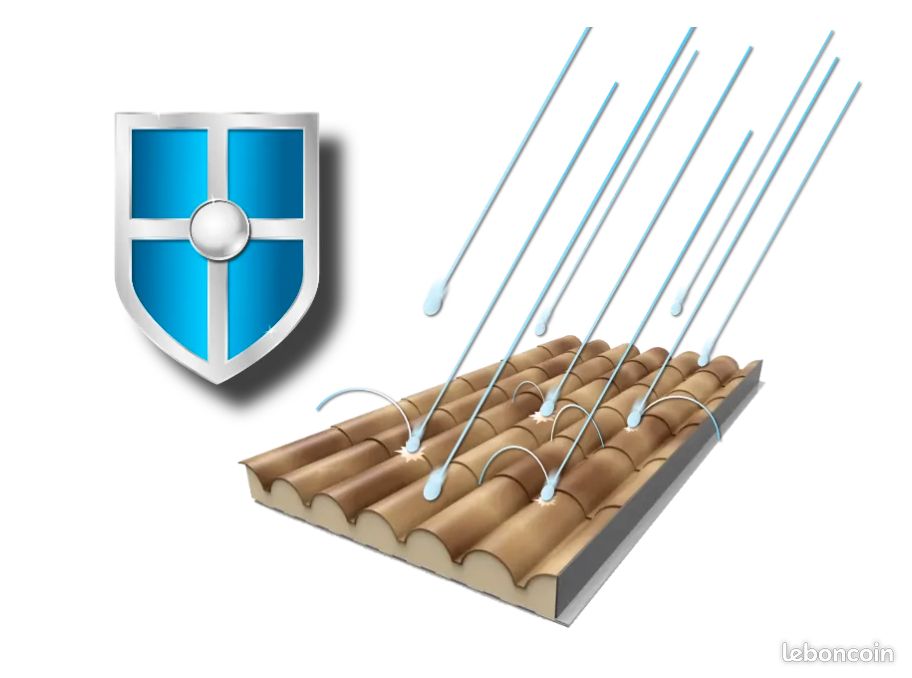 Panneaux isolant imitation tuiles STOCK (image 1)