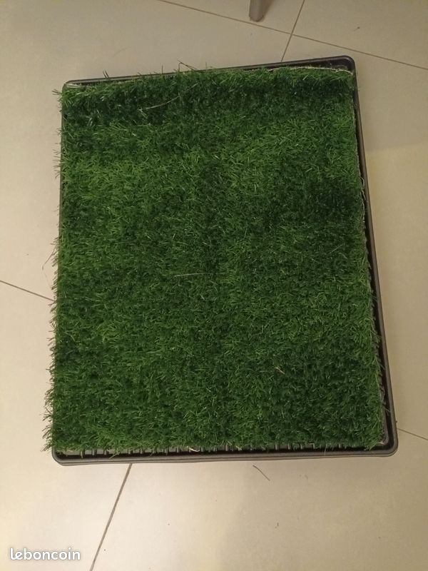 Toilette pour chien avec 2 tapis neufs (image 2)