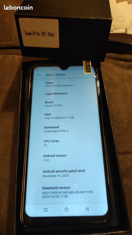 Smartphone téléphone portable NEUF XIOAMI 12 Go RAM (image 3)