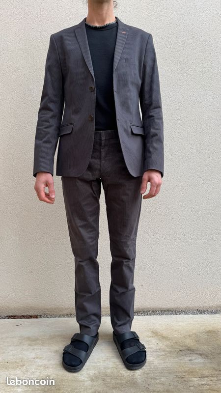 Ensemble costume Devred marron pantalon taille 40 FR 30 US et