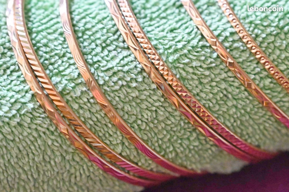 Bracelet semainier en Laiton doré (image 5)