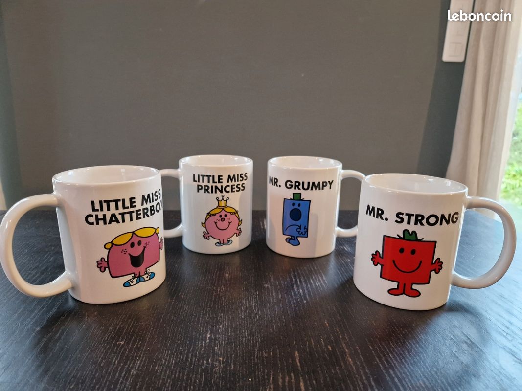 Ensemble de 4 mugs "Monsieur-Madame" (image 1)