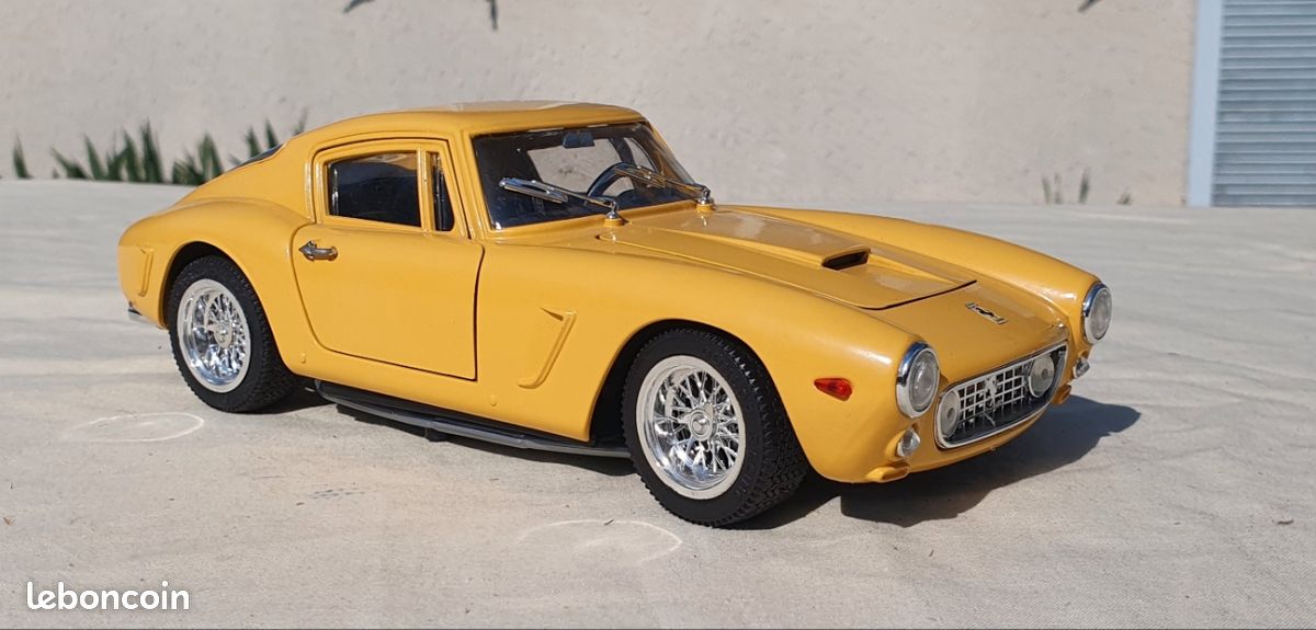 Ferrari 250 GT SWB Berlinette 1961 Jaune – Miniature 1/18 Jouef Evolution, Voiture De Sport