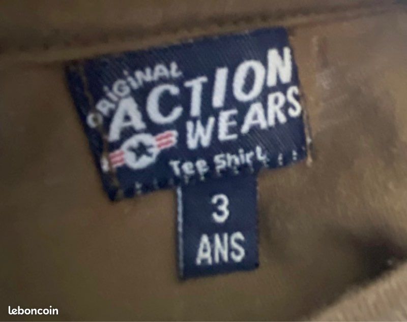Tee shirt garçon 3 ans Action Wears (image 2)