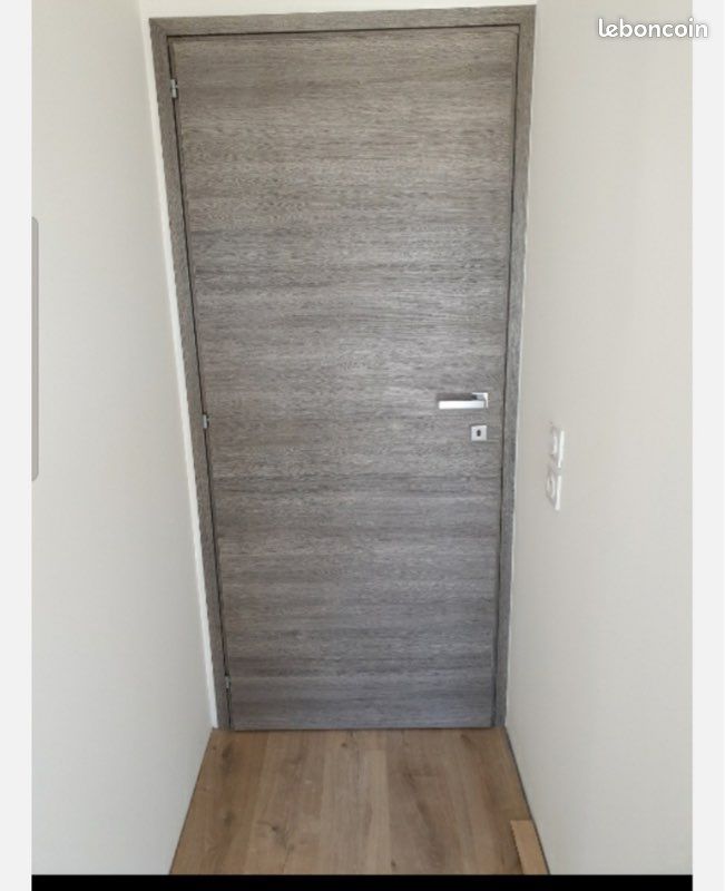 Porte stratifié gris chêne (image 1)