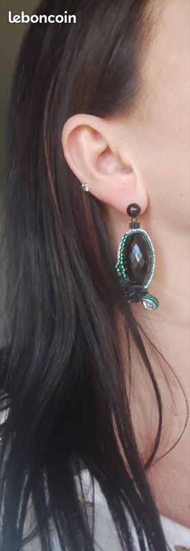 Boucles d'oreilles en soutache (image 4)