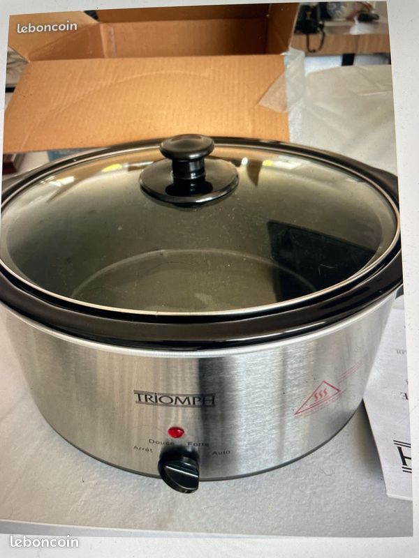 Mijoteuse électrique Crock-Pot 11L – Gris Argenté, Neuve Sous Emballage