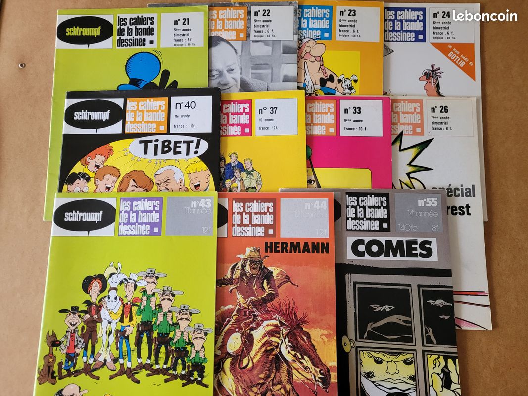 11 revues Cahiers de la Bande Dessinée (15 euros pièce) (image 1)