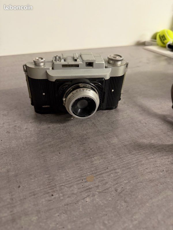 Appareil Photo Argentique Regulette Avec Objectif Proctor 250S, étui Cuir Et Sangle, 35 Mm