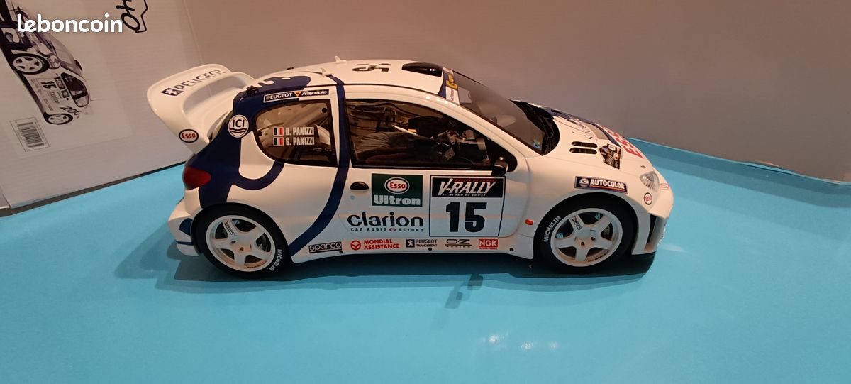 OTTO MOBILE G081 MINIATURE PEUGEOT 206 WRC TOUR DE CORSE 199... 1/12