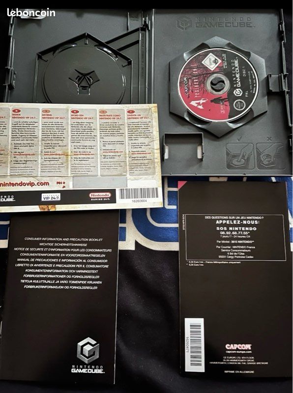 Carte VIP Resident Evil 4 Gamecube PAL non utilisée Carte VIP Resident Evil 4 Gamecube PAL non utilisée