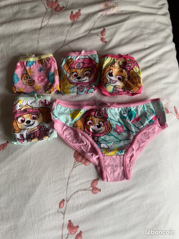 Soutien-gorge,Ensemble de sous-vêtements en coton pour adolescentes,culottes pour enfants