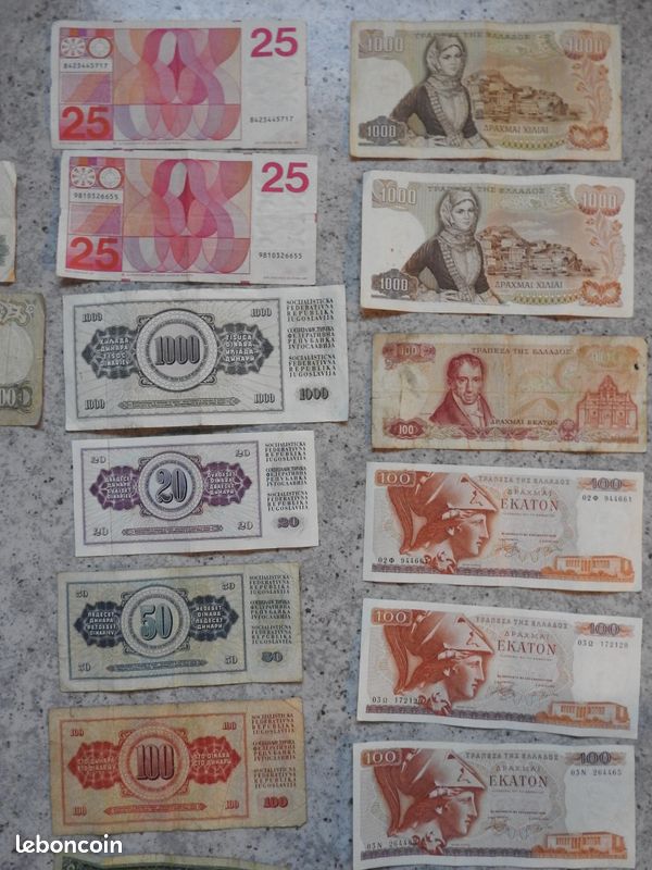 Lot De 100 Billets De Banque Divers – Collection Originale De 4 Continents – Billets Neufs (Sans Valeur Légale) – Idéal Débutant