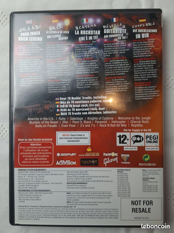 Jeu Guitar Hero III – Version PC (image 2)