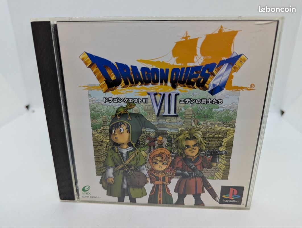 Dragon Quest VII Sur PlayStation 1 (PS1) – Version Japonaise NTSC-J – Complet Avec Boîtier Et Livret