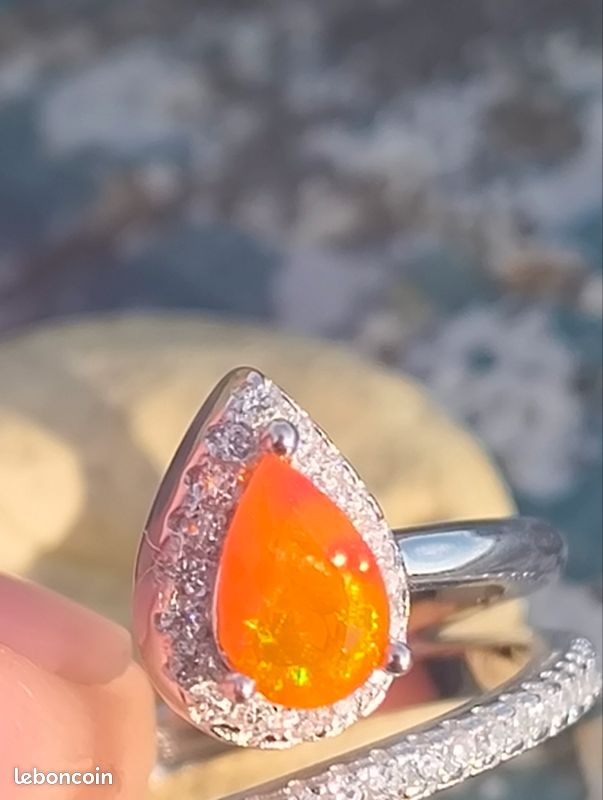 Bague calcédoine en argent sterling 925 bague bijoux toutes tailles