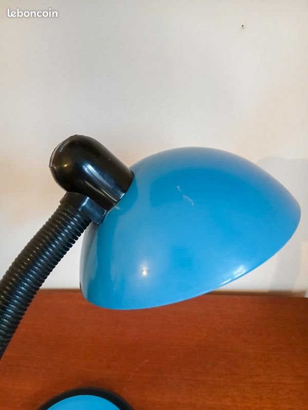 Lampe bleue vintage, années 70 (image 5)