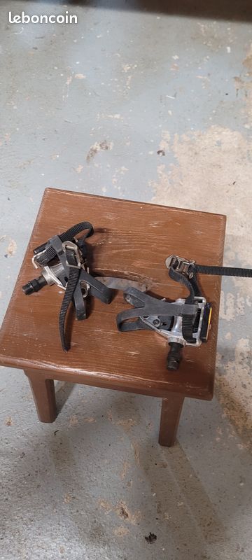Lot De 6 Courroies Cale-pieds Vélo Vintage - Cinghiette - Stock Ancien Neuf