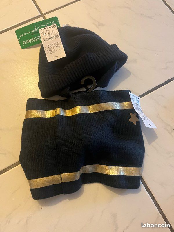 Ensemble bonnet et tour de cou fille 3-6 ans Vêtements