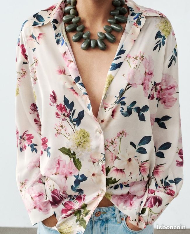 Floral Chemises Zara Chemises Manches Zara Chemises Femme Chemise