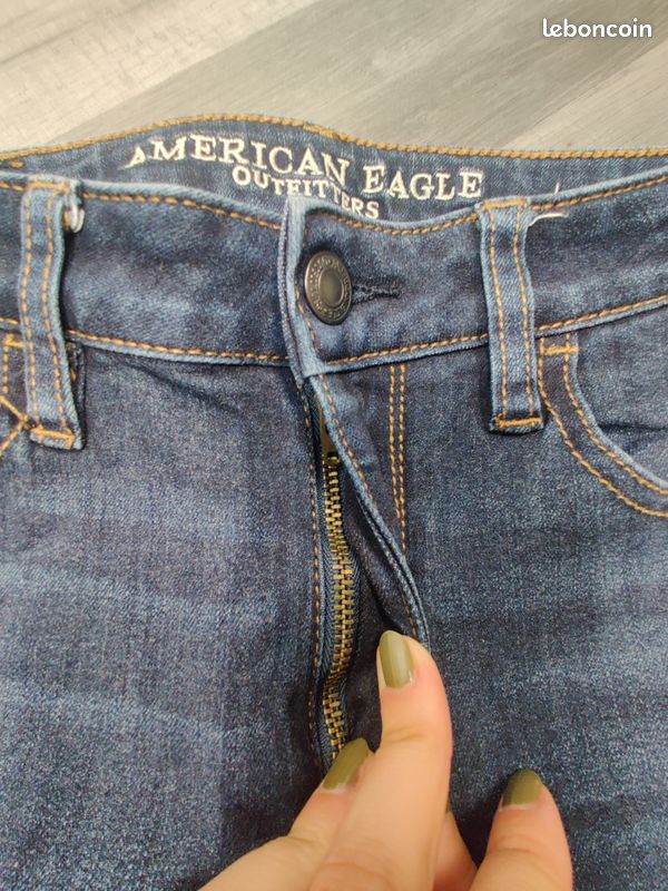 Jean Femme American Eagle Outfitters Taille 0 Bootcut Super Stretch - Occasion Très Bon état