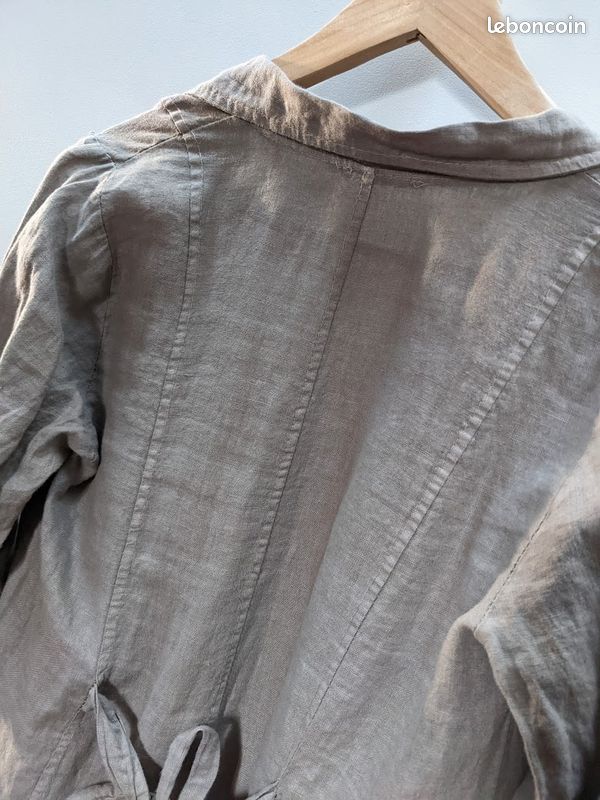 Chemise Turnbull & Asser Lin Marron – Taille XL, 100% Lin, Made In Italy, Neuve Avec étiquettes