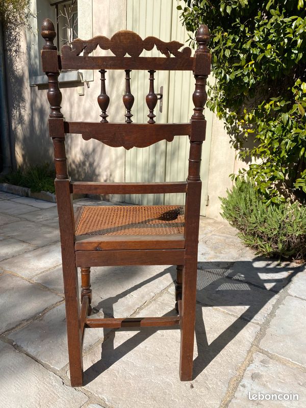 Chaise cannée vintage - Bois (image 4)
