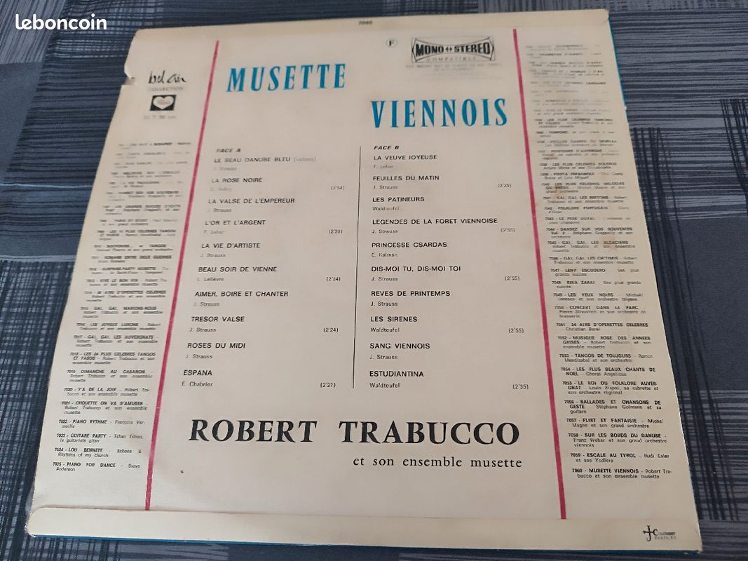 Disque Vinyle vintage - Musette Viennois (image 3)