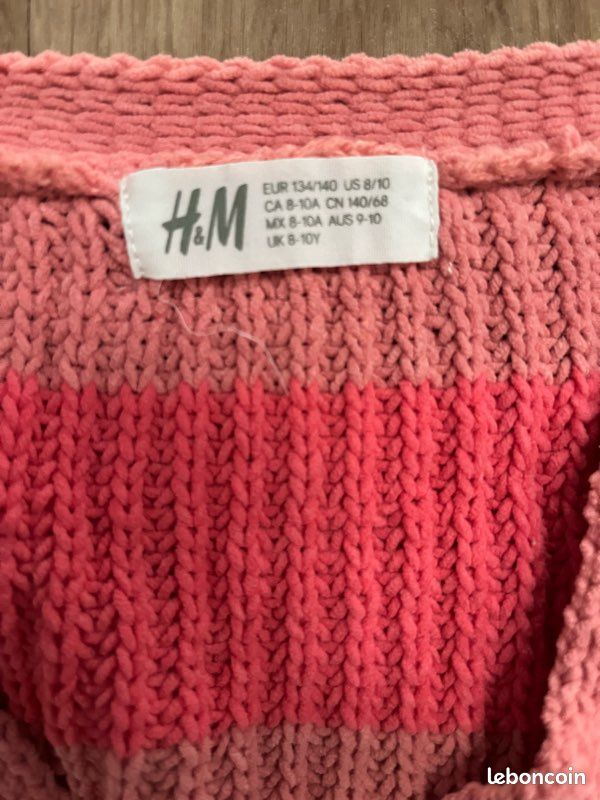 Pull Cardigan Fille Gap Kids Rose Pailleté – Taille XL 12, Fêtes Et Soirées