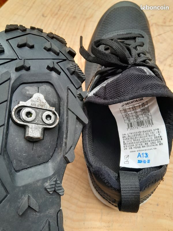 Cycling Montage Cale Spd Sur Chaussure Btwin Chaussure Shimano