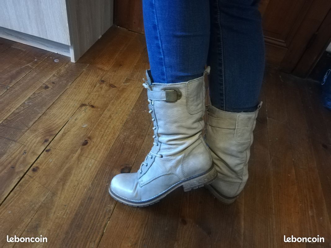 Bottines cuir T39,5 - T40 (image 4)