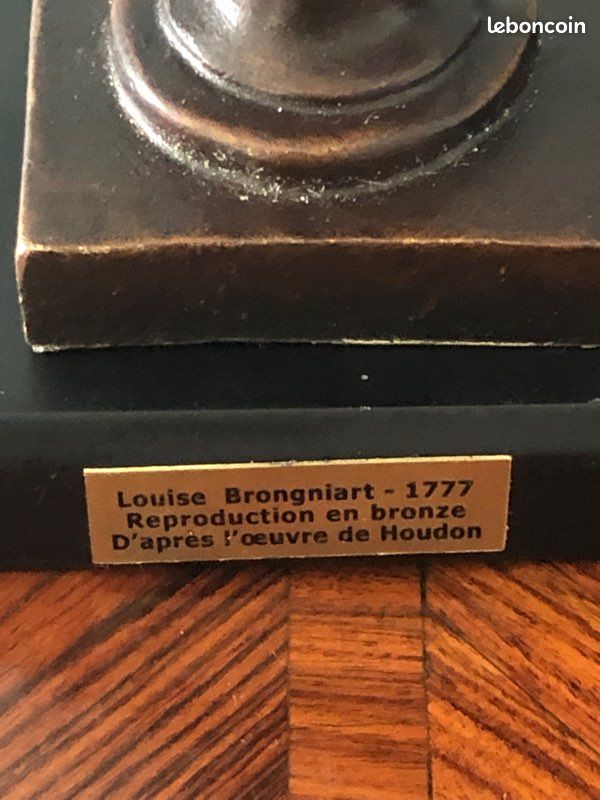 Sculpture Bronze "Louise Brongniart Par Houdon" - Reproduction Atlas, Style Antiquité, Bon état