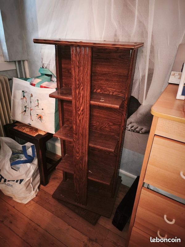 Meuble range CD/DVD En bois massif (image 1)