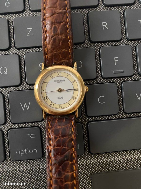 Montre Pierre Lannier P141 petite ronde- bracelet cuire- bon état (image 2)