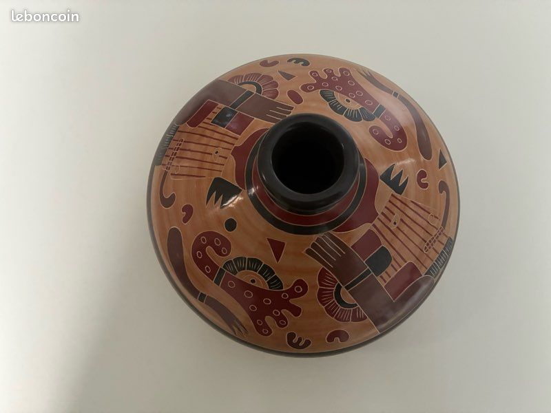 Nicaragua 🇳🇮 Magnifique Vase Emmanuel Maldonado (image 6)