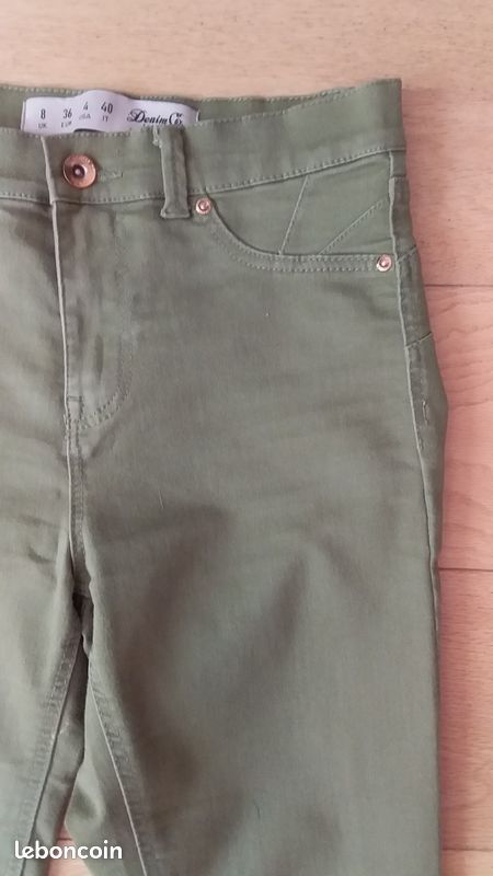 Pantalon kaki slim skinny femme 36 S (image 2)