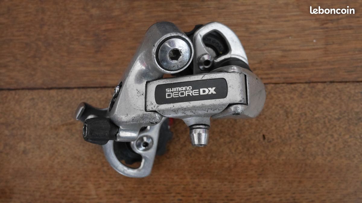 Combo Dérailleurs Shimano Deore DX 3x7 VINTAGE – Argent, Pour VTT