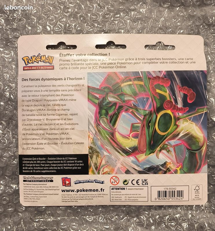 Tripack Évolution Céleste triple illustration Noctali + carte promo Noctali FR sceller (image 2)