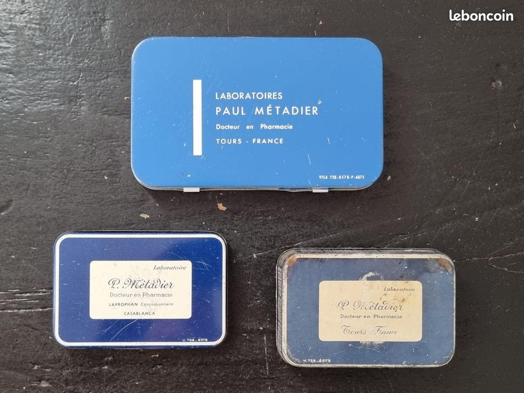 Ancienne Boite de Médicaments des Années 50 - Label Emmaüs
