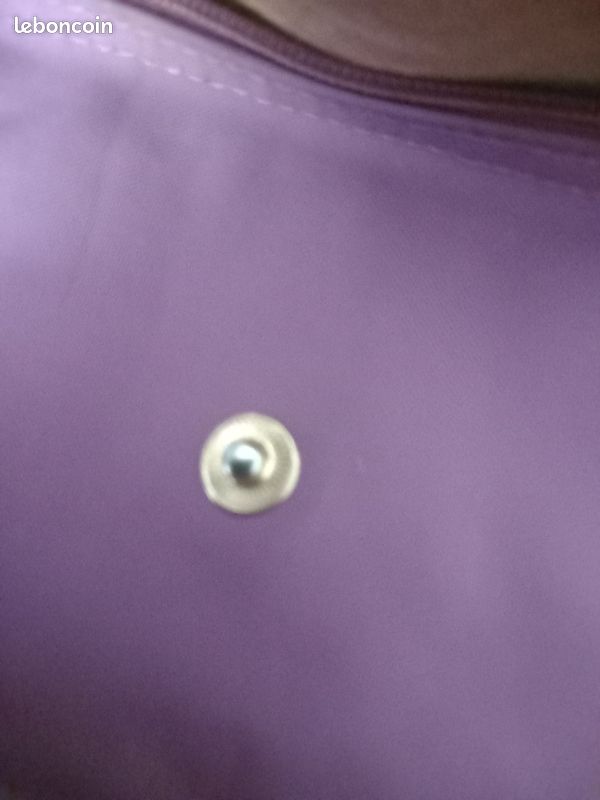 Sac Longchamp "Le Pliable" porté main, grand modèle, couleur Lilas (image 10)