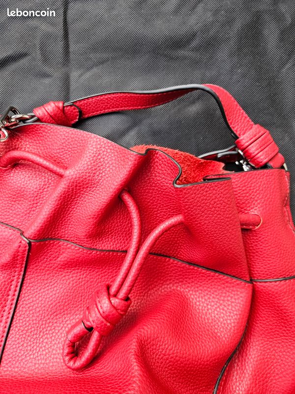 Sac "seau" - Rouge - Zara (image 9)