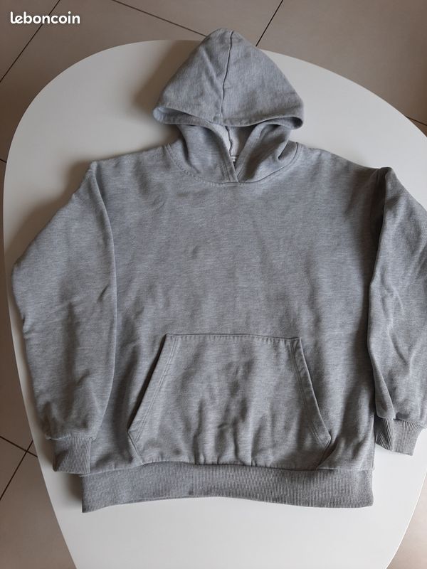 Sweat 14 ans gris clair Monoprix (image 1)