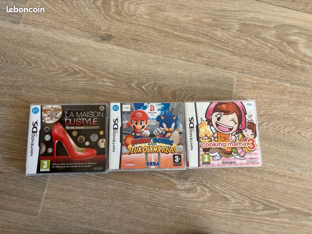Jeux DS : cooking Mama 3, la maison du style, Mario et Sonic aux JO d’hiver (image 1)