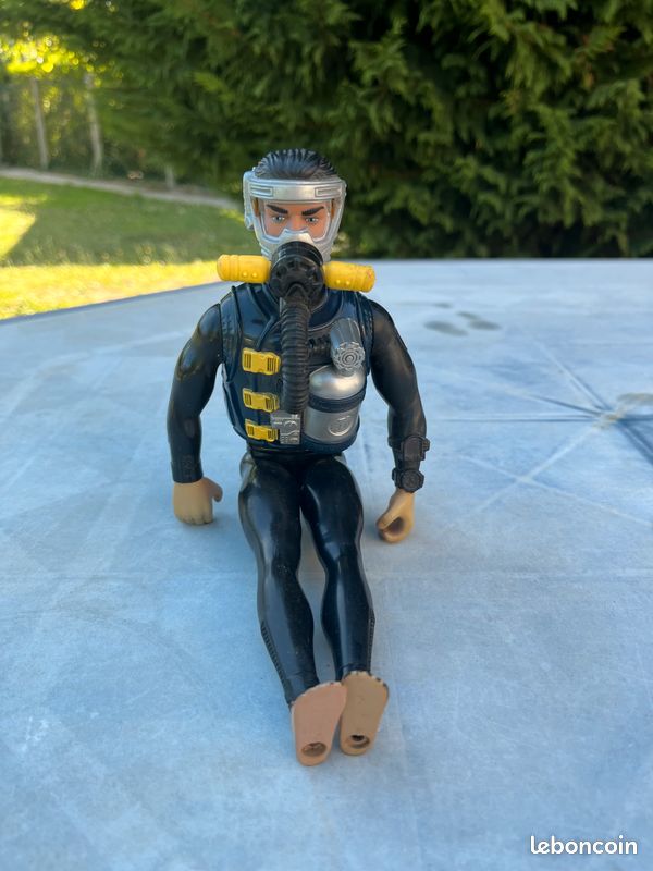 Figurine vintage Action Man Mission Scuba Extreme Sub Aqua plongueur 1998 Hasbro - Jeux & Jouets