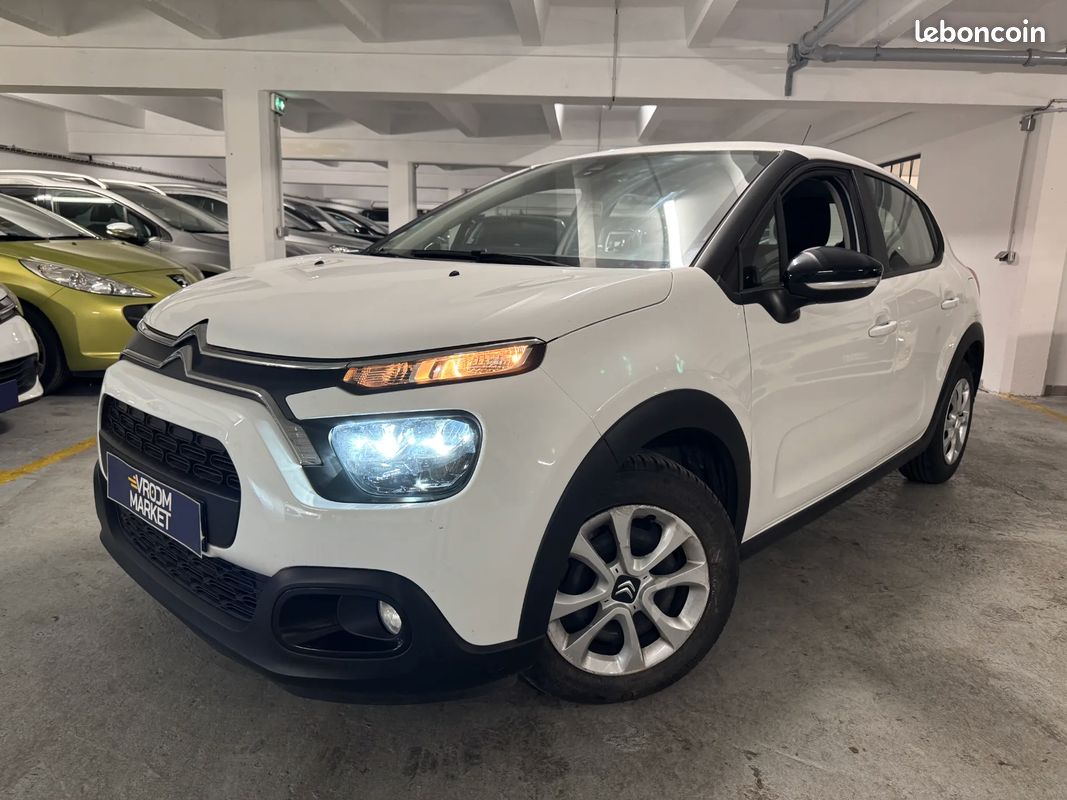 CITROEN C3 1.5 D 102ch Feel Nav 5 Places - 2020 - 49 900 km - Faible km - Phares LED (image 1)