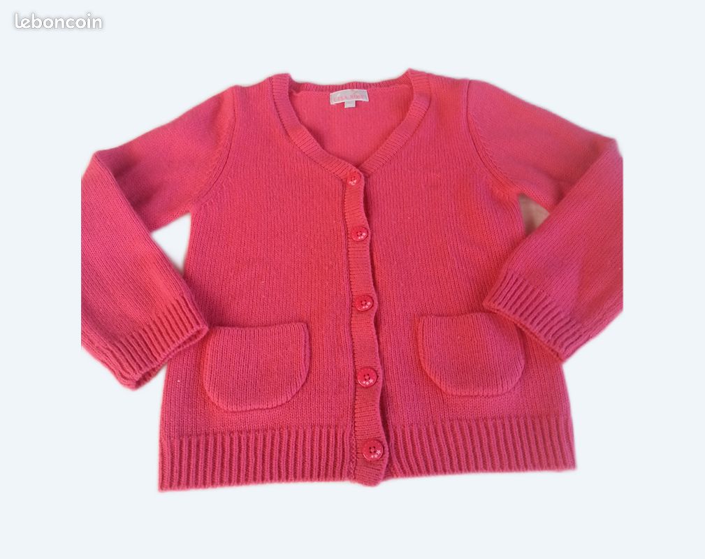 Gilet 8 ans fille laine 14% (image 1)