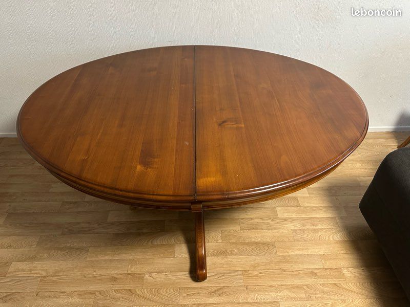 Table extensible vintage en bois massif (image 2)