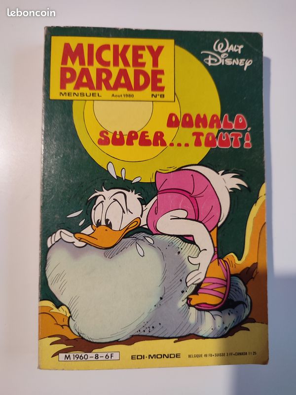 Mickey Parade n°8 de 1980 - Donald super... Tout (image 1)